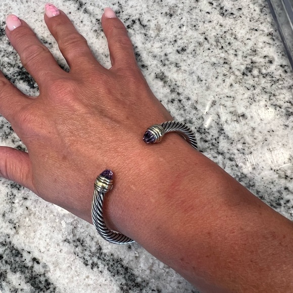 David Yurman Cable Bracelet - Amethyst - Picture 2 of 5